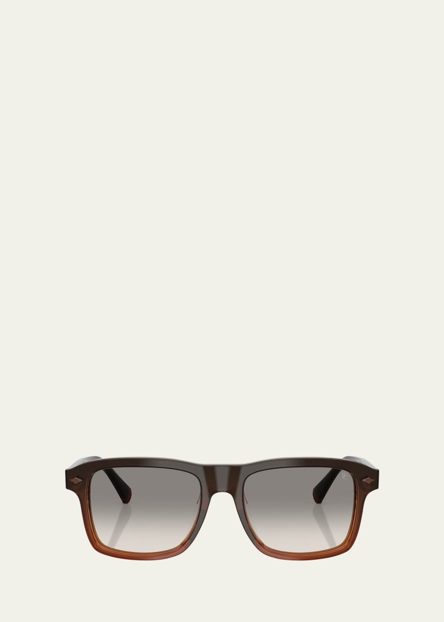 Image 1 of 1: Men's BC4014S Acetate Rectangle Sunglasses