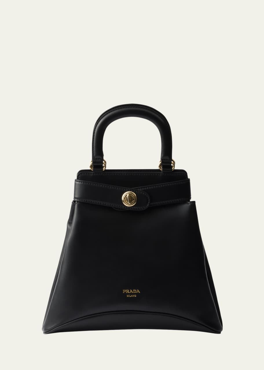 Prada Etude Buckle Leather Top-Handle Bag - Bergdorf Goodman