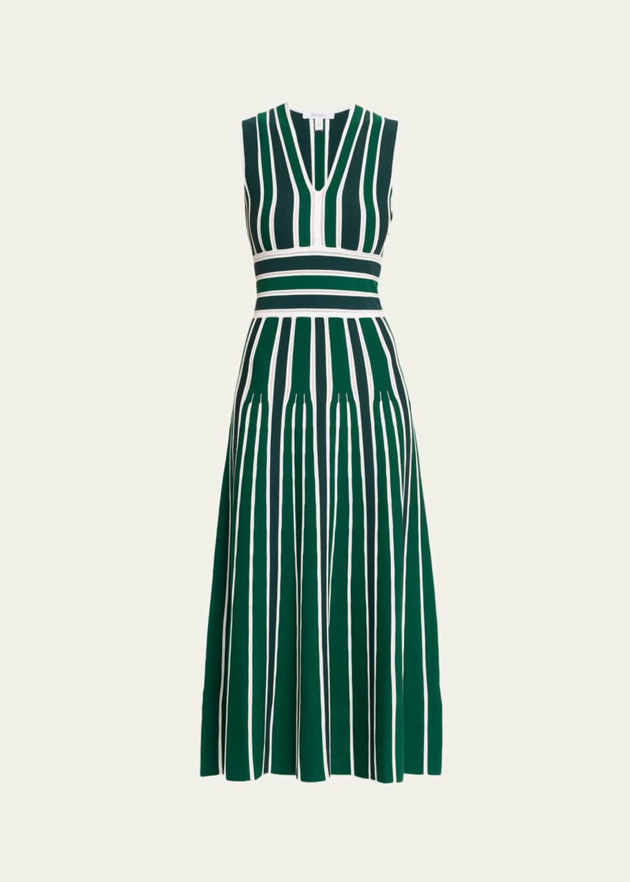 hantas knit fringe dress Gabriela Hearst - Elianor Fringe Knit Maxi Dress in Off White Silk Cashmere - Off White - S main image 1