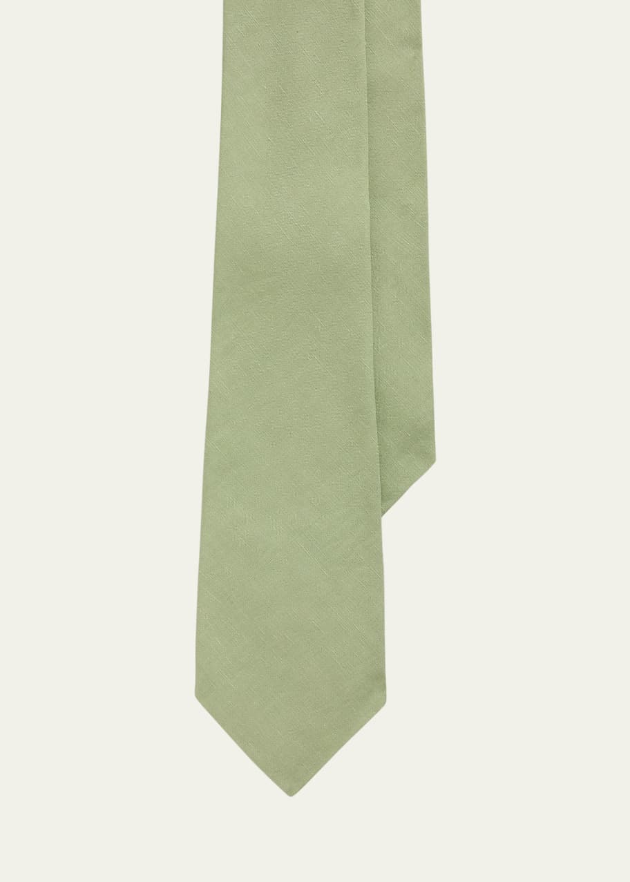 Image 1 of 1: Men's SIlk-Linen Tie