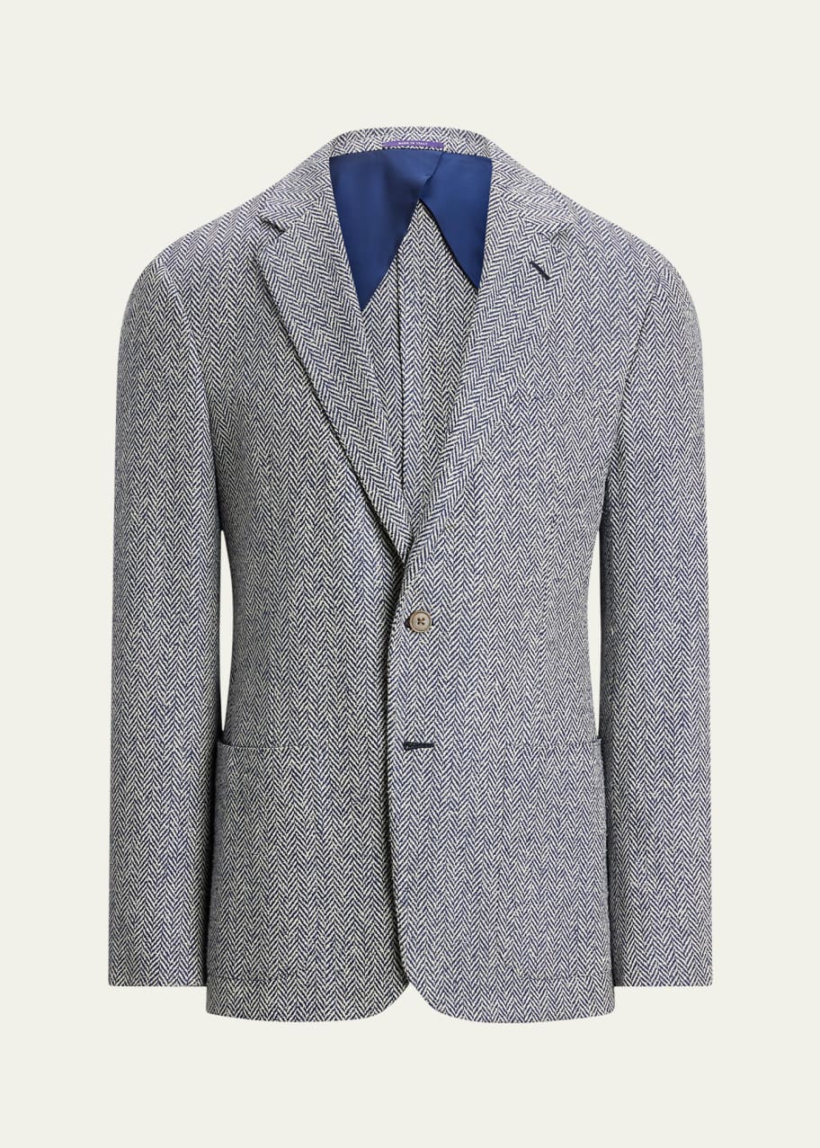 Image 1 of 1: Men's Kent Herringbone Sport Coat