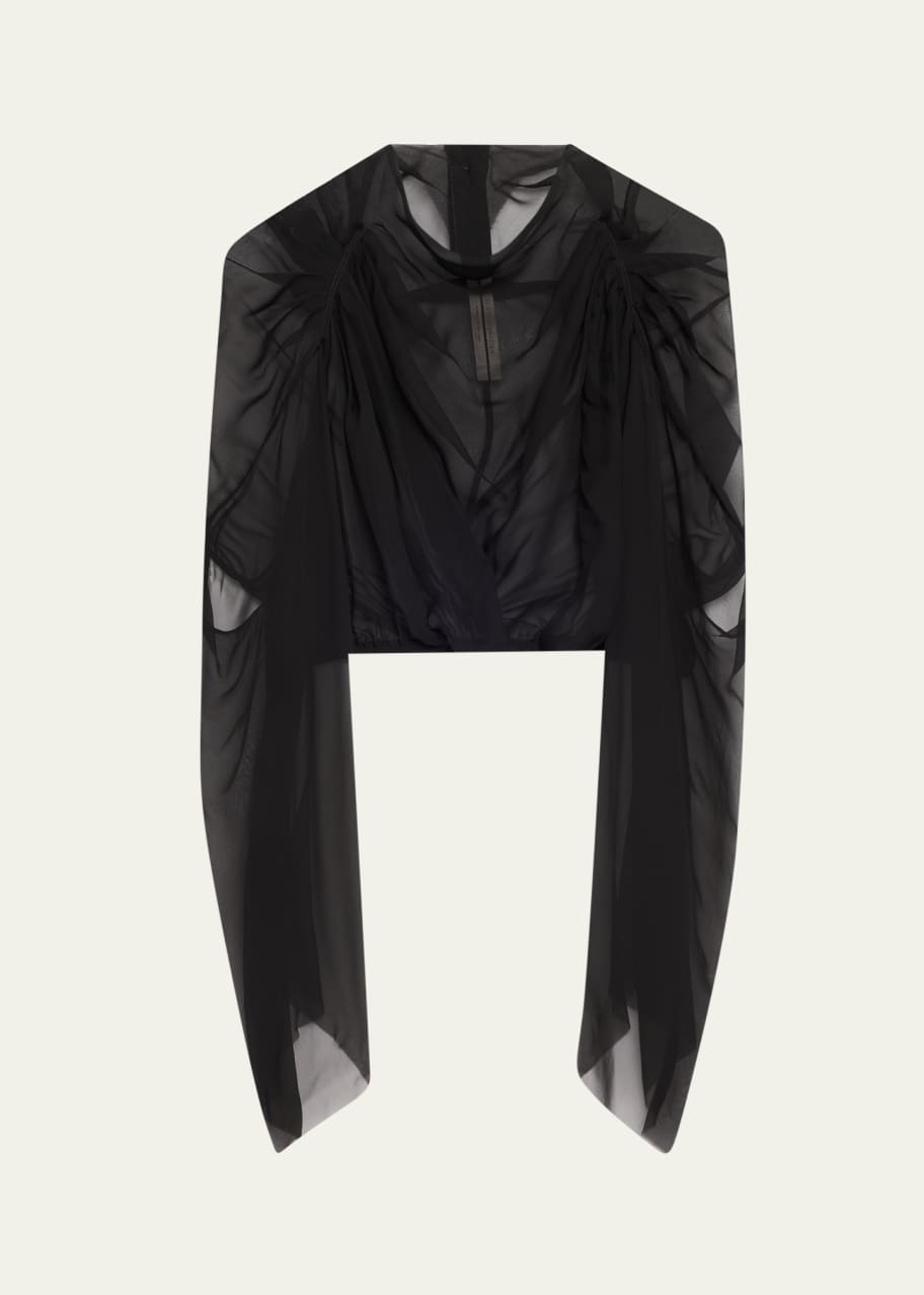 Image 1 of 1: Claudette Chiffon Draped Top