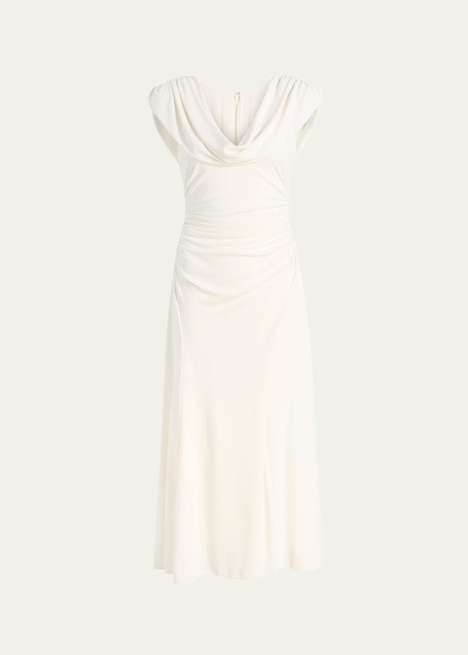 Cinq a Sept Carino Draped Midi Dress - Bergdorf Goodman