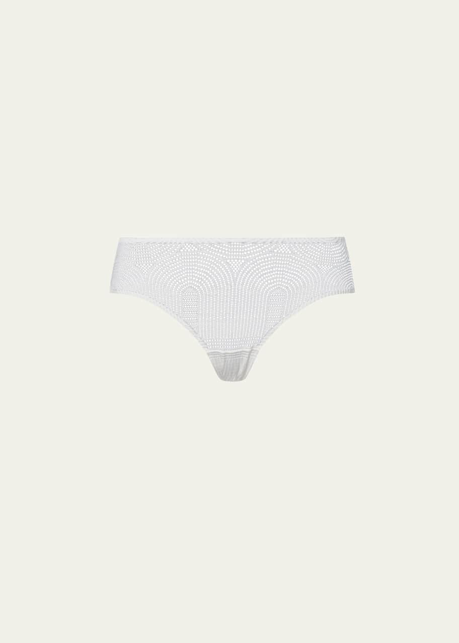 Image 1 of 1: Martha Low-Rise Geometric Lace Bikini Briefs