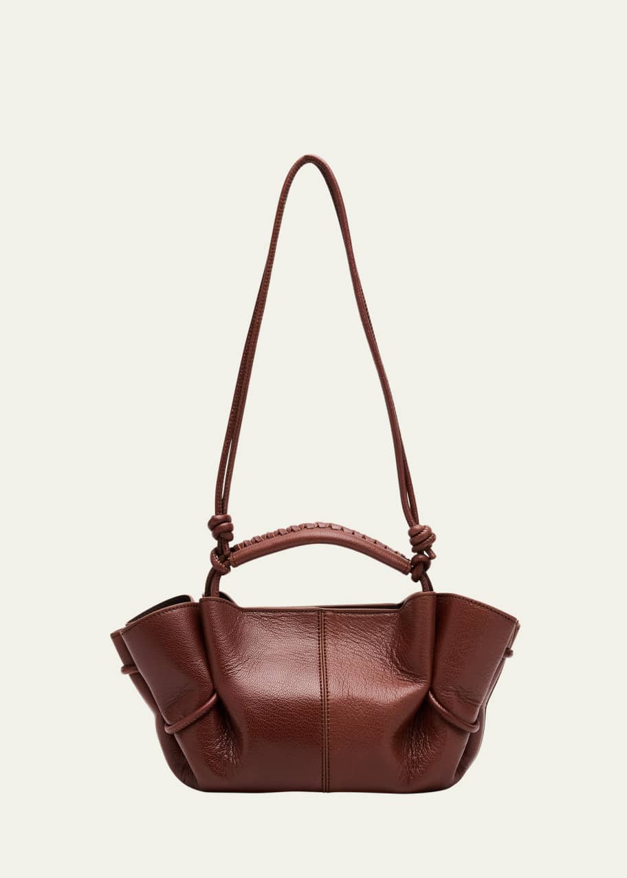 HEREU Arta Mini Pleated Leather Crossbody Bag - Bergdorf Goodman