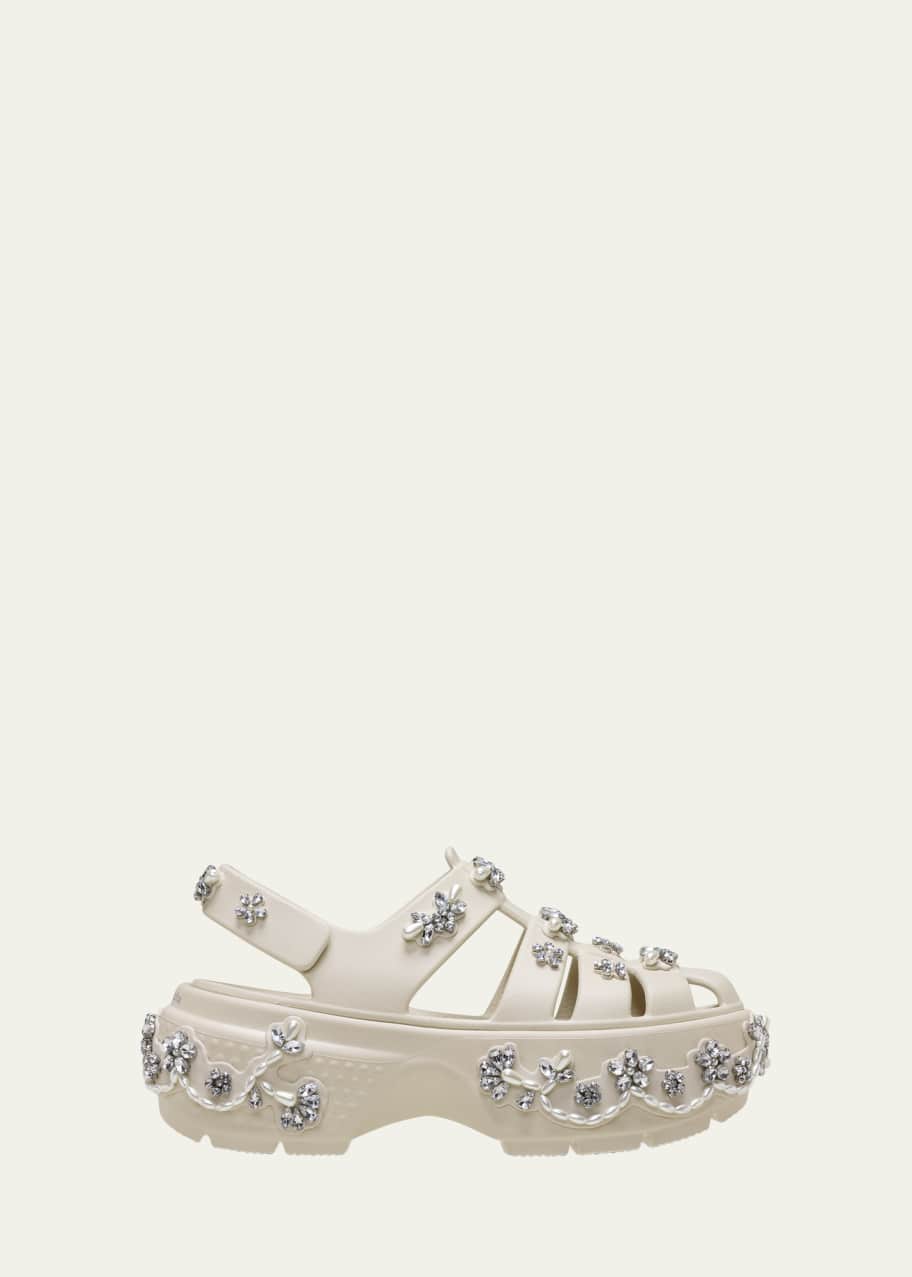 大学生協のスーツ提携店割引 Simone Rocha x Crocs x Crocs Stomp Embellished Fisherman 靴