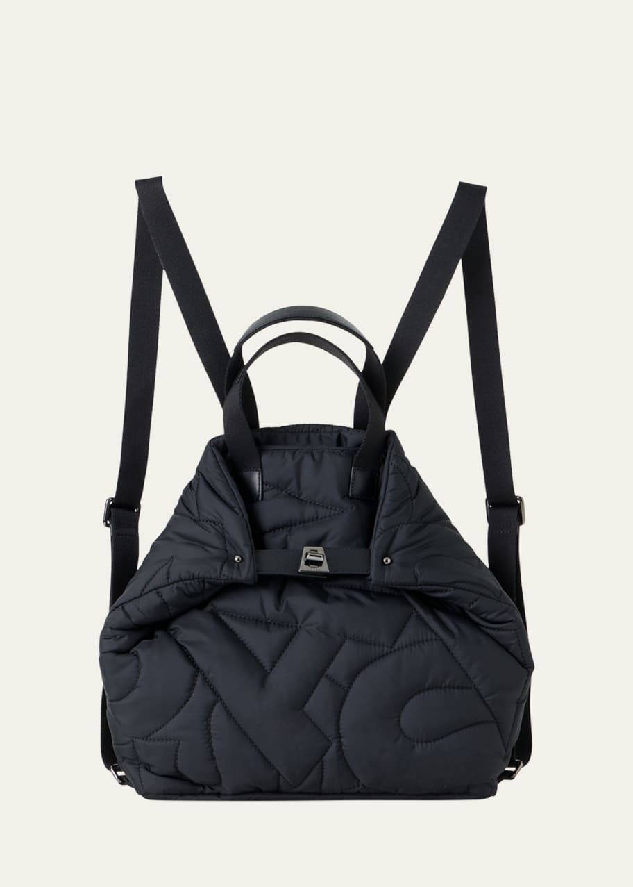 Image 1 of 1: Small Quilted Nylon Backpack