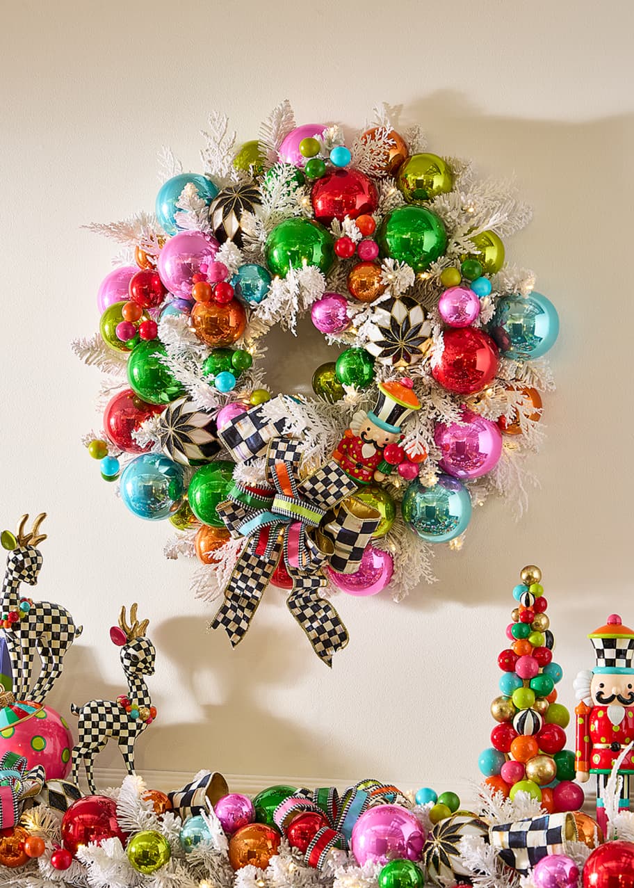 MacKenzie-Childs Confetti Christmas Wreath - Bergdorf Goodman