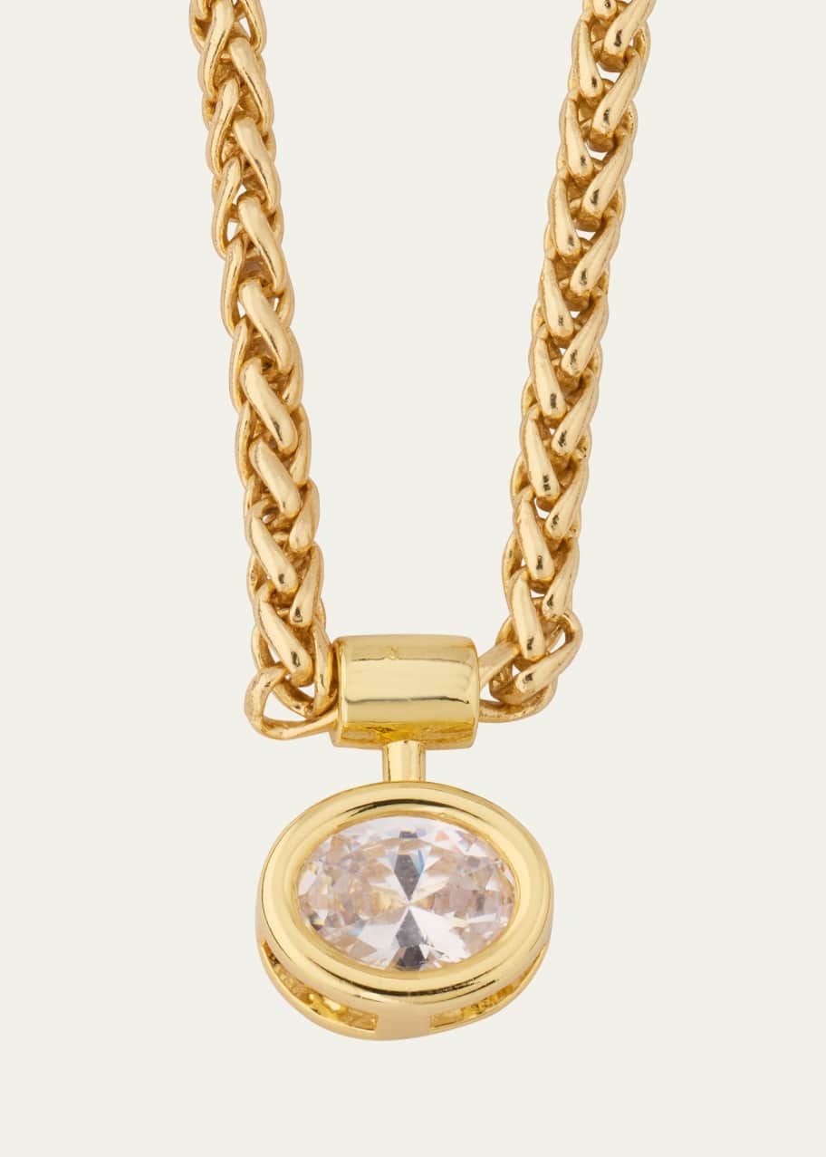 Image 1 of 1: Bezel Solitaire Olympia Necklace