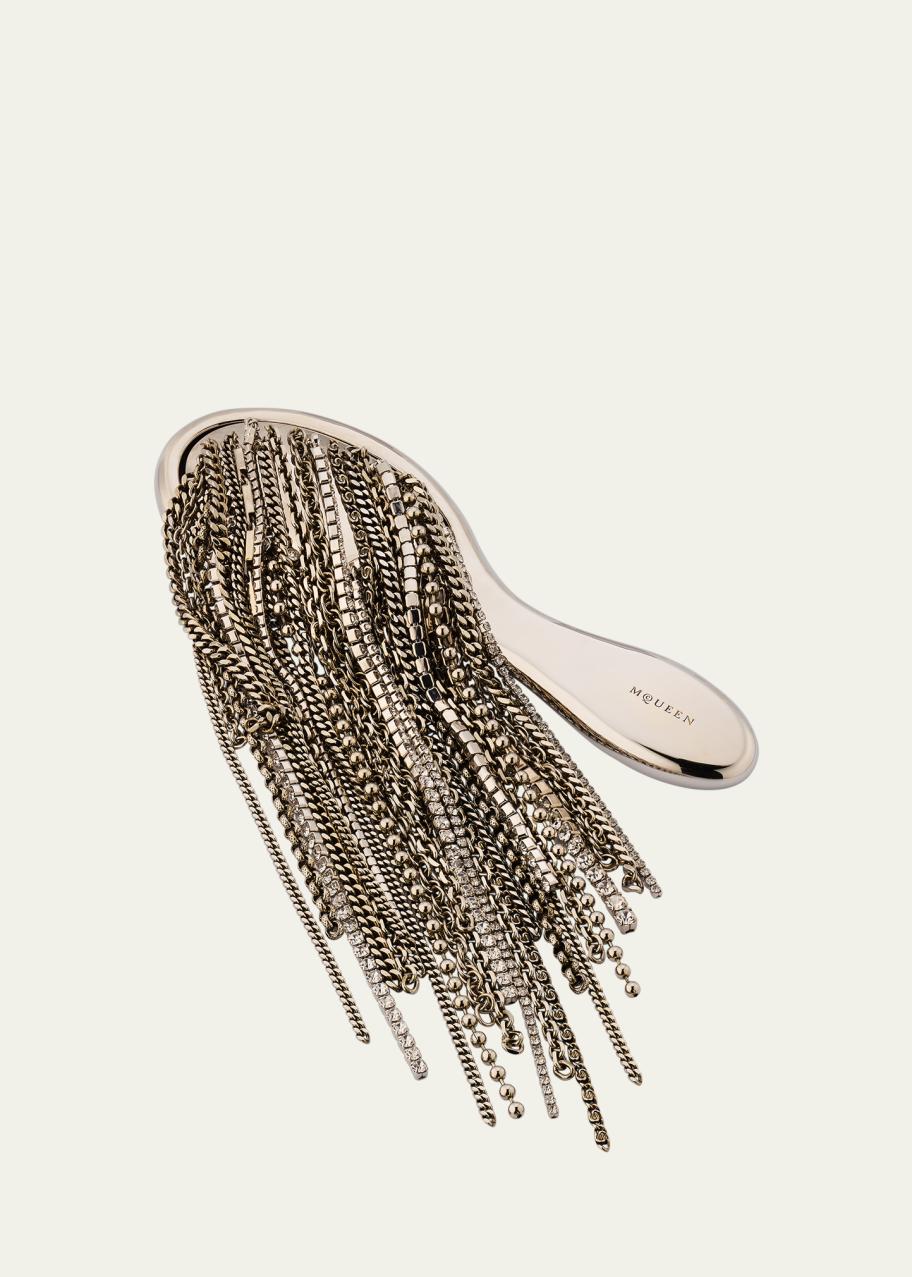 McQueen Banshee Chain Brooch - Bergdorf Goodman