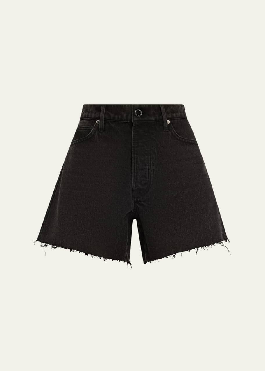 Image 1 of 1: Ellis Mid-Rise Denim Shorts