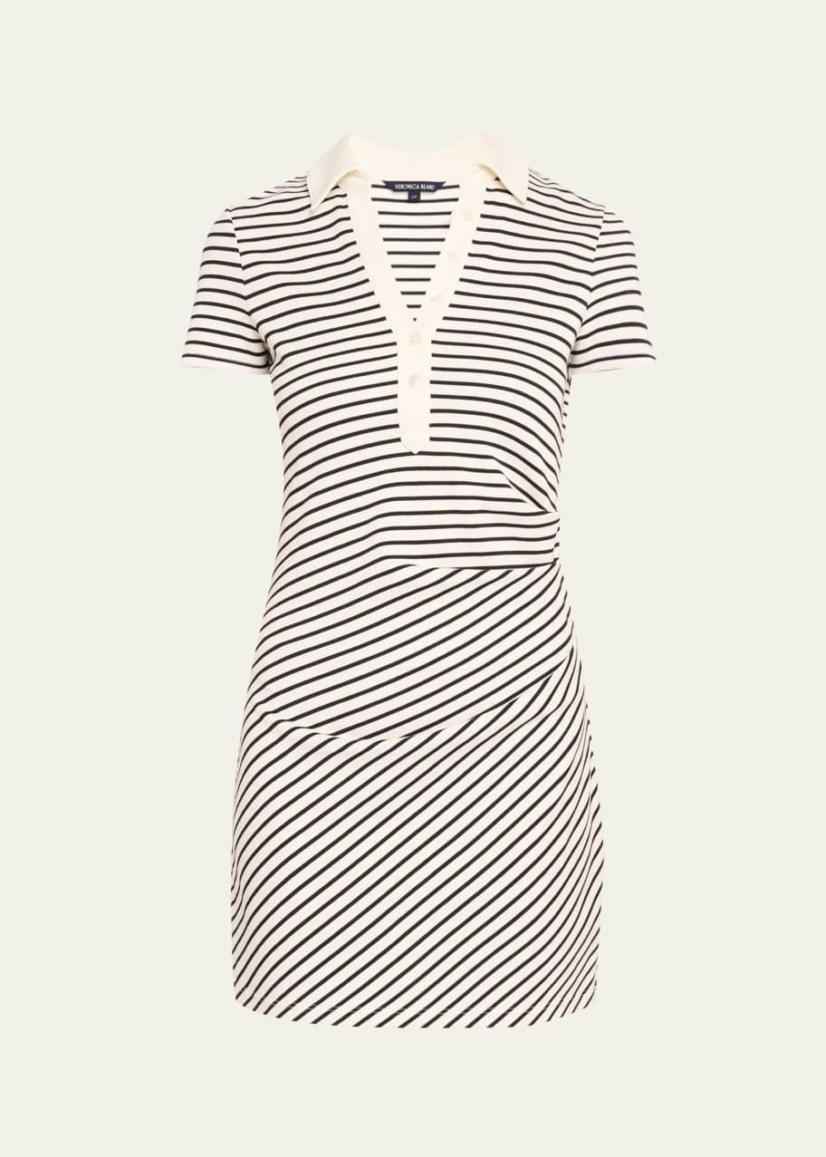 Image 1 of 1: Lanier Stripe Short-Sleeve Polo Dress