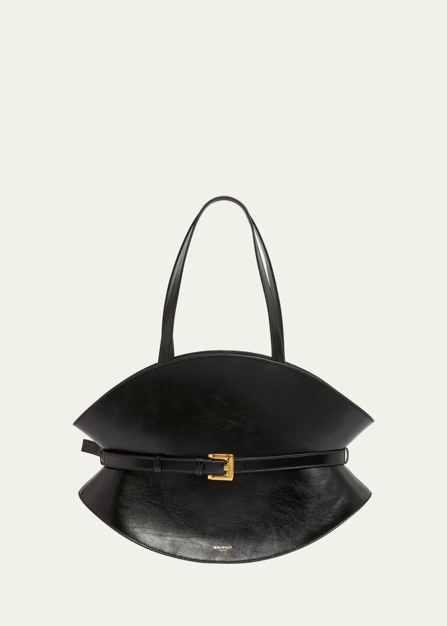 Balmain Shuffle Medium Belt Shoulder Bag in Calfskin - Bergdorf