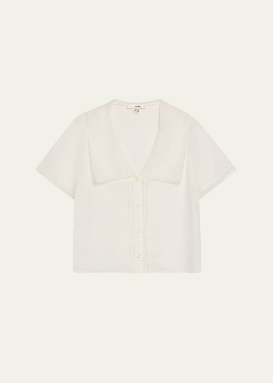 FRAME The Scallop Sailor Blouse - Bergdorf Goodman