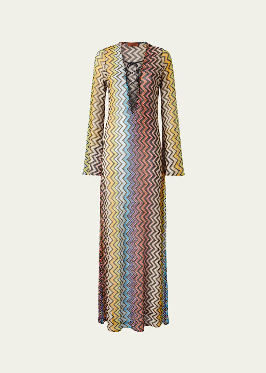 Missoni Chevron Maxi Dress Coverup - Bergdorf Goodman