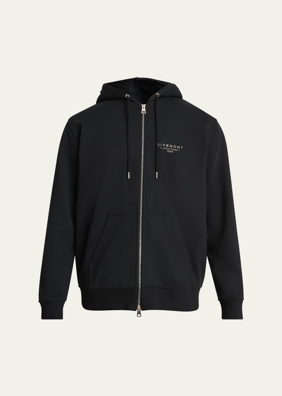 Givenchy Men's Givenchy Stamp Zip Hoodie - Bergdorf Goodman