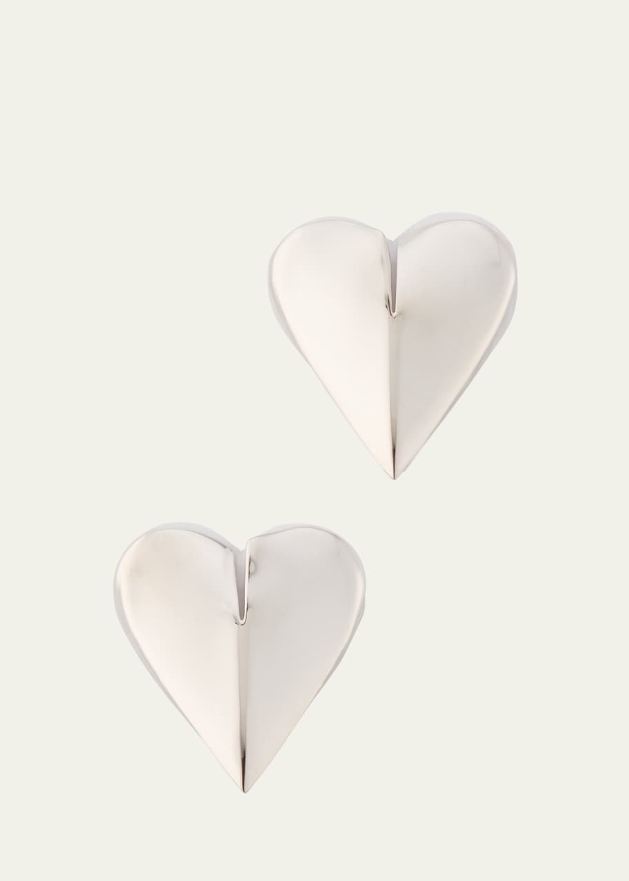 Image 1 of 1: Peaked Heart Earrings