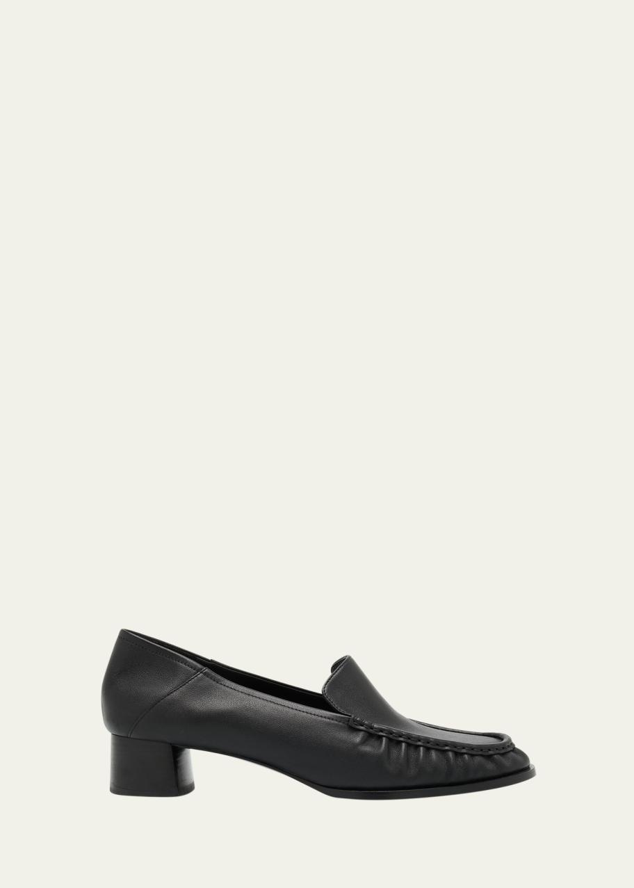 3.1 Phillip Lim Nadia Leather Heeled Loafers - Bergdorf Goodman