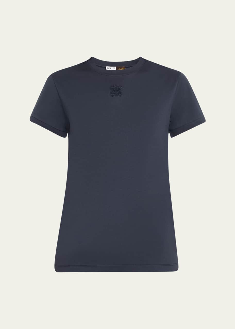 Loewe Anagram Openwork Lace T-Shirt - Bergdorf Goodman