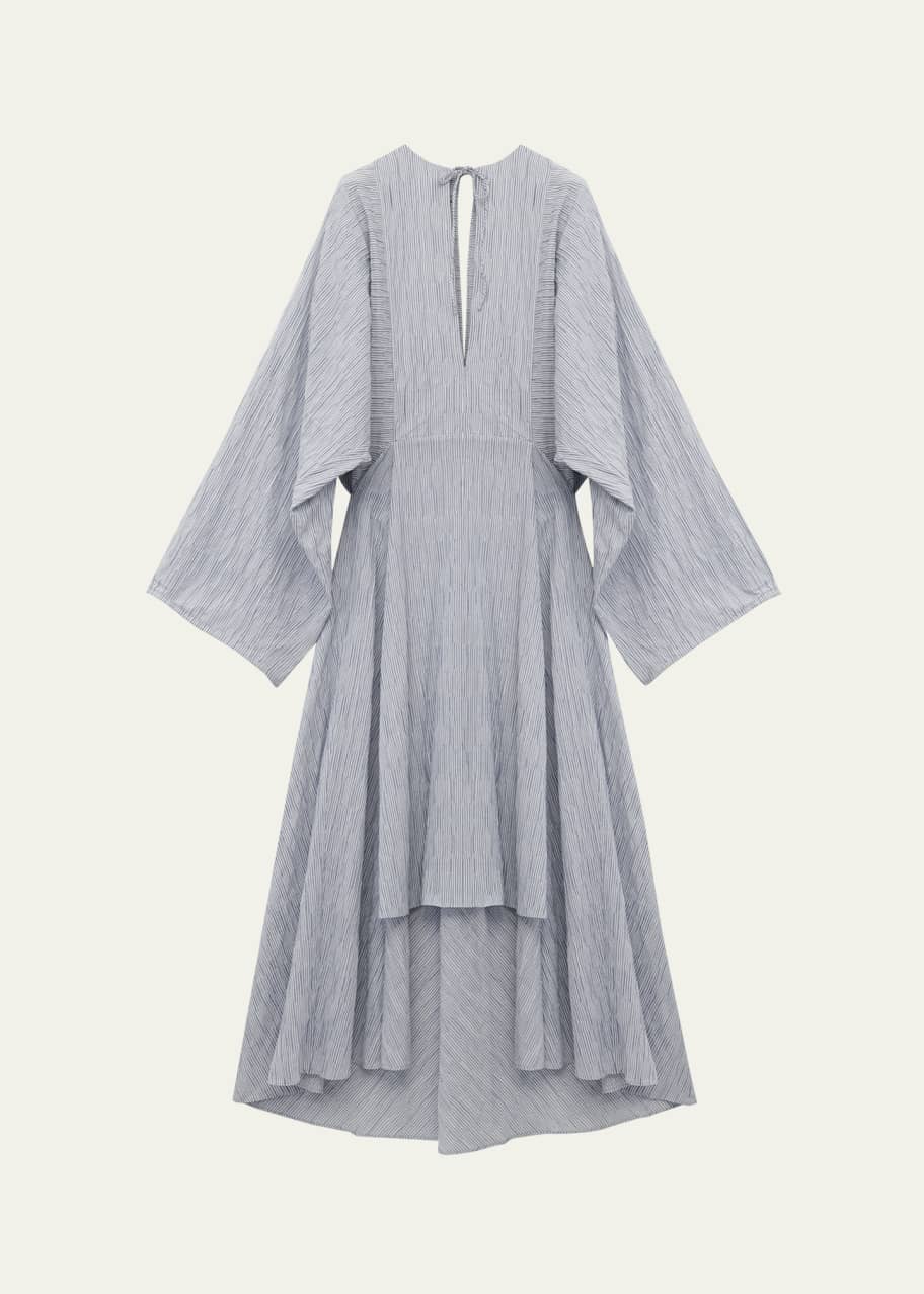 Image 1 of 1: Striped Cape Sleeve Caftan Dress