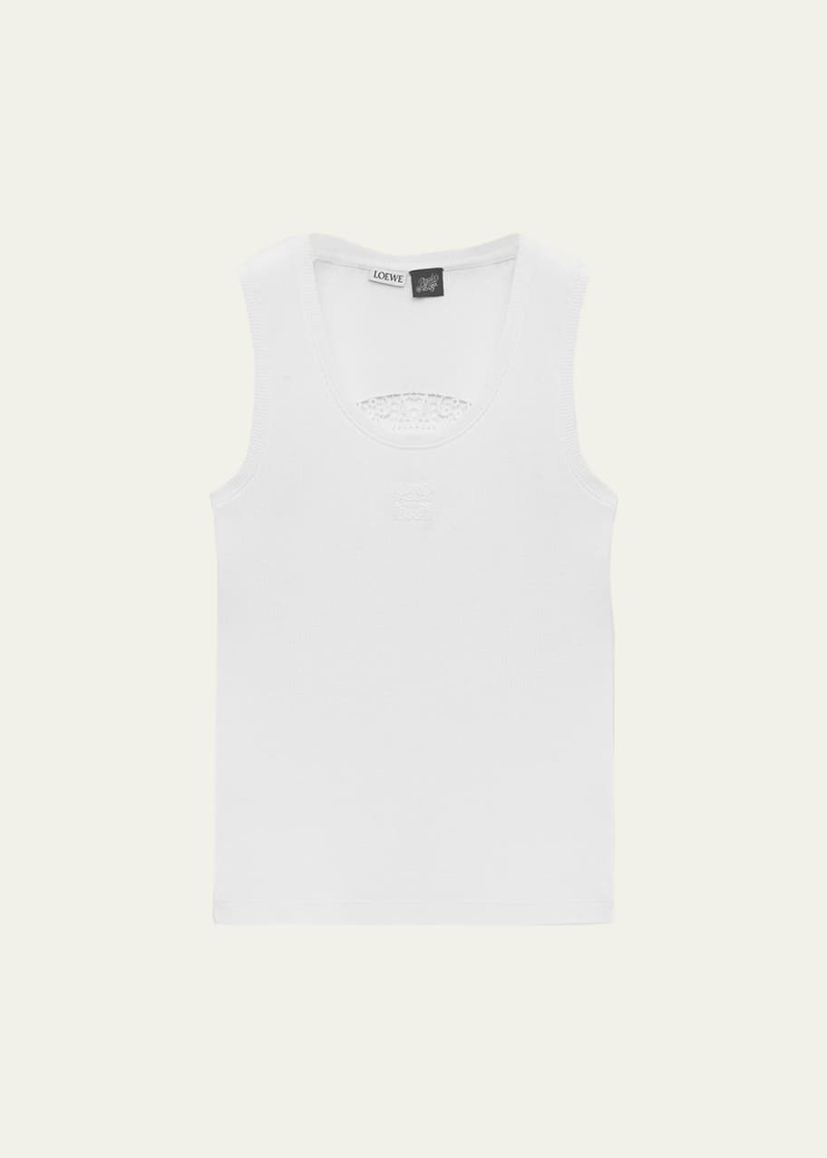 Image 1 of 1: Anagram and Lace Back Tank Top