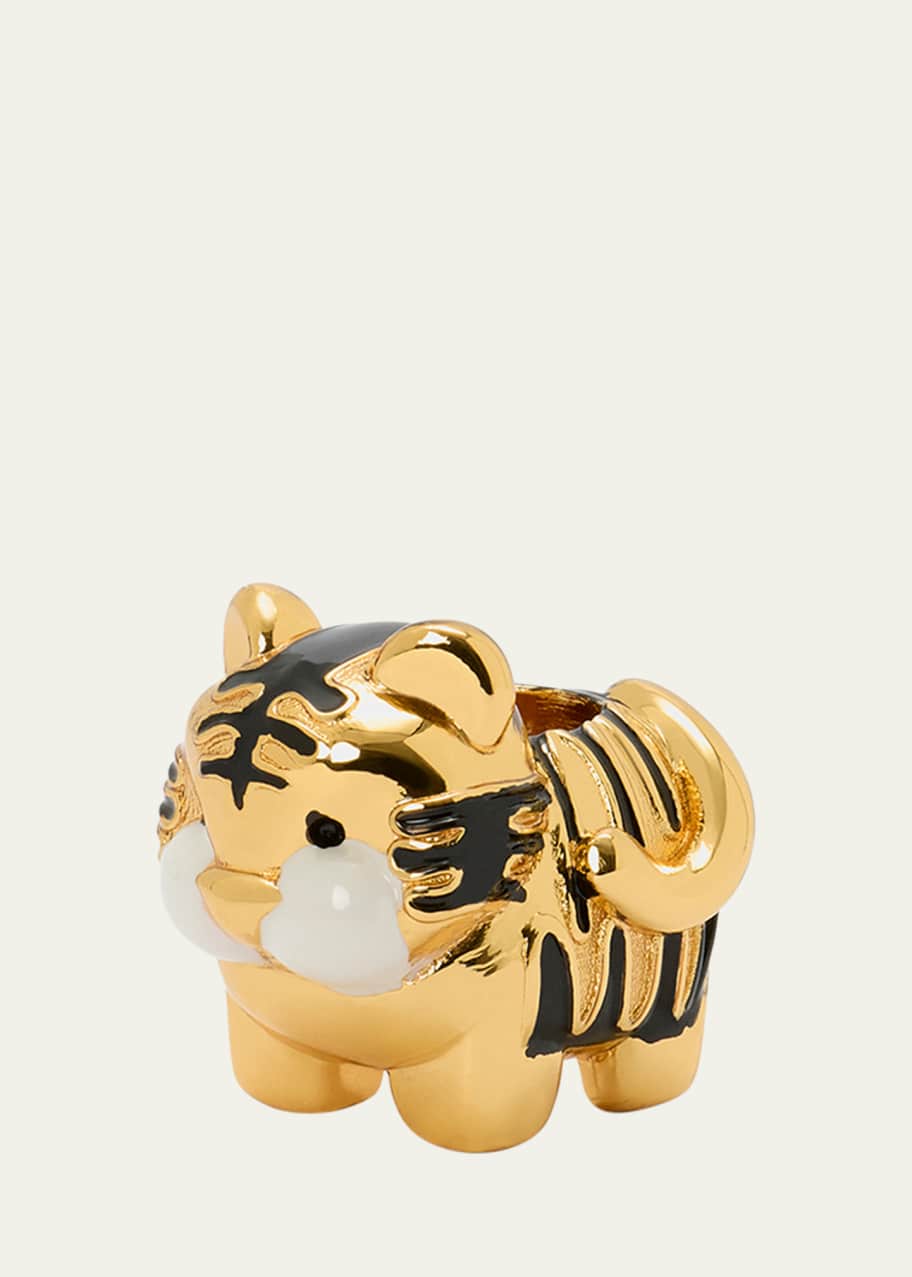 Image 1 of 1: Tiger Dice in Brass
