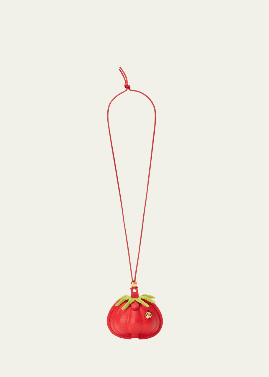 視線を奪う可愛らしさ*LOEWE*カーフスキン トマトネックポーチ Loewe Tomato Neck Pouch Crossbody Bag in Leather - Bergdorf