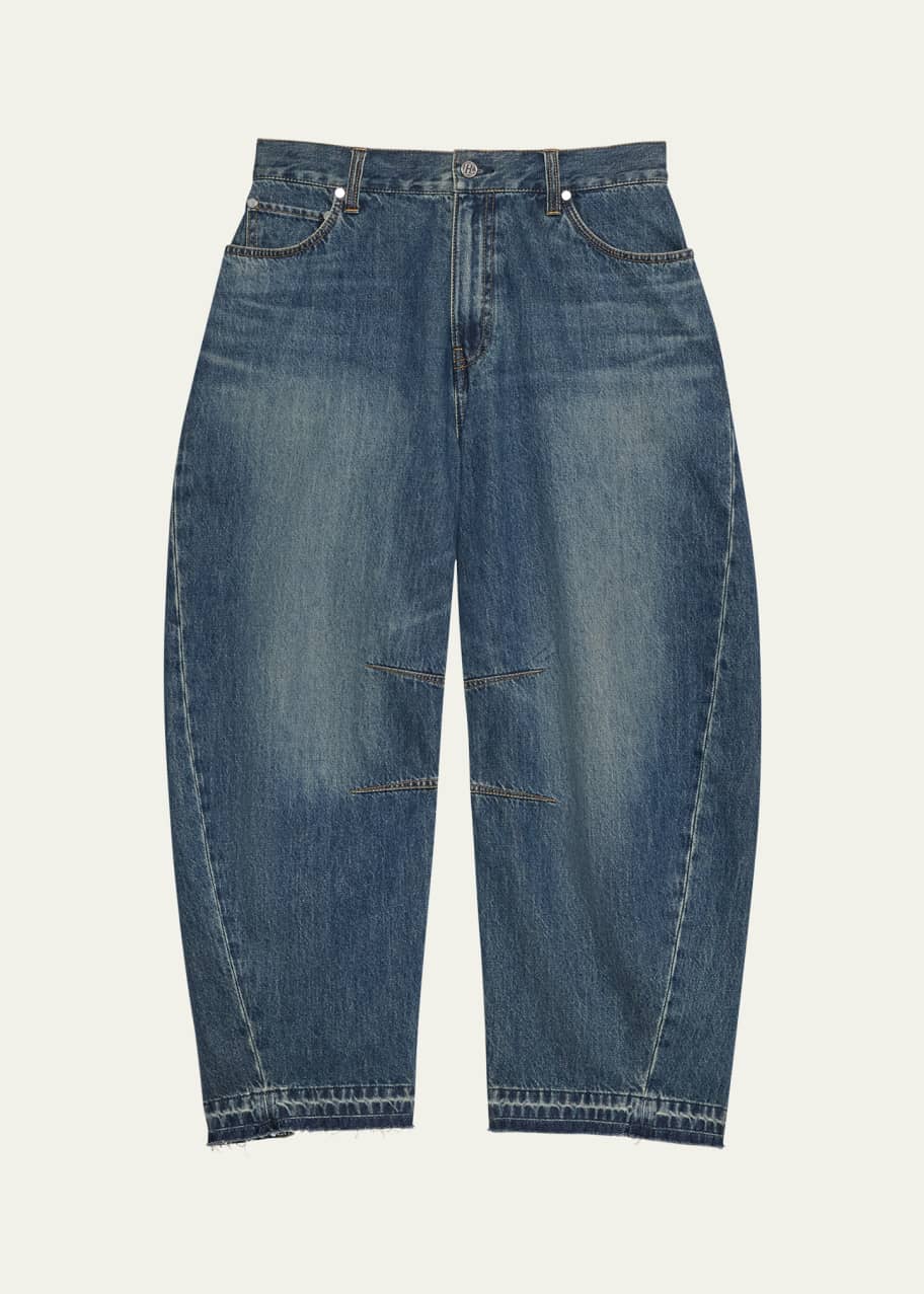 Helmut Lang Men's Cropped Cocoon Jeans - Bergdorf Goodman