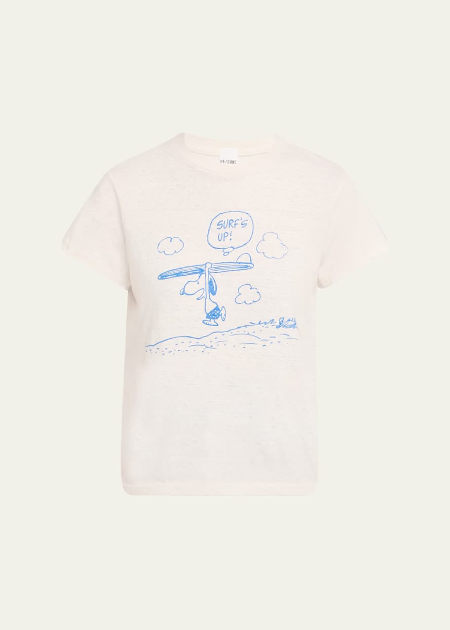 RE/DONE Snoopy Crewneck Graphic Tee - Bergdorf Goodman