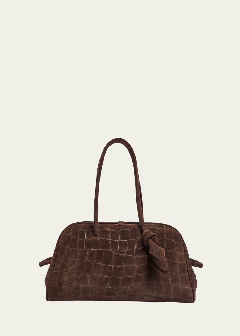 Jacquemus Le Turismo Croc-Embossed Suede Shoulder Bag - Bergdorf