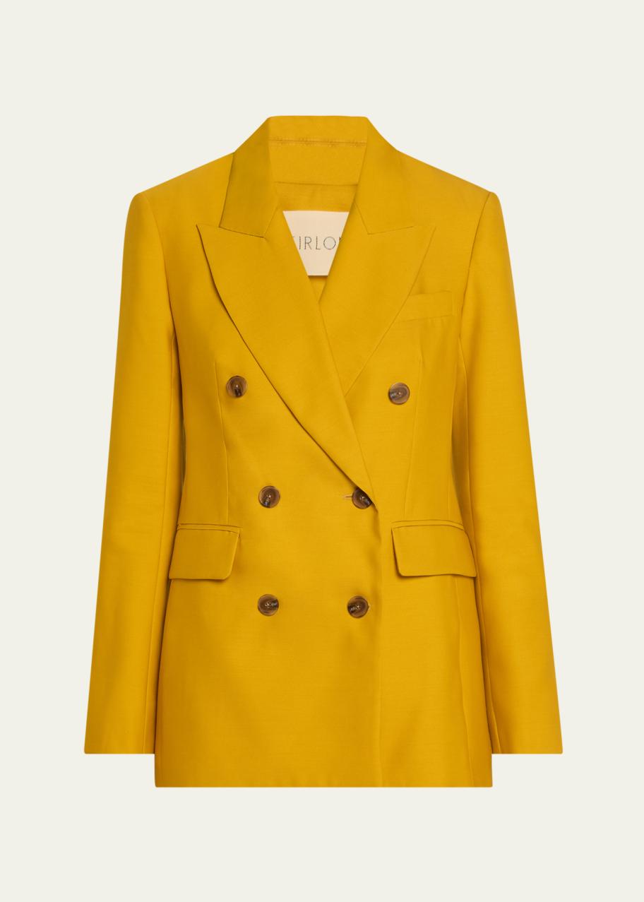 More Like: Heirlome Laurence Silk Double-Breasted Blazer - Bergdorf Goodman