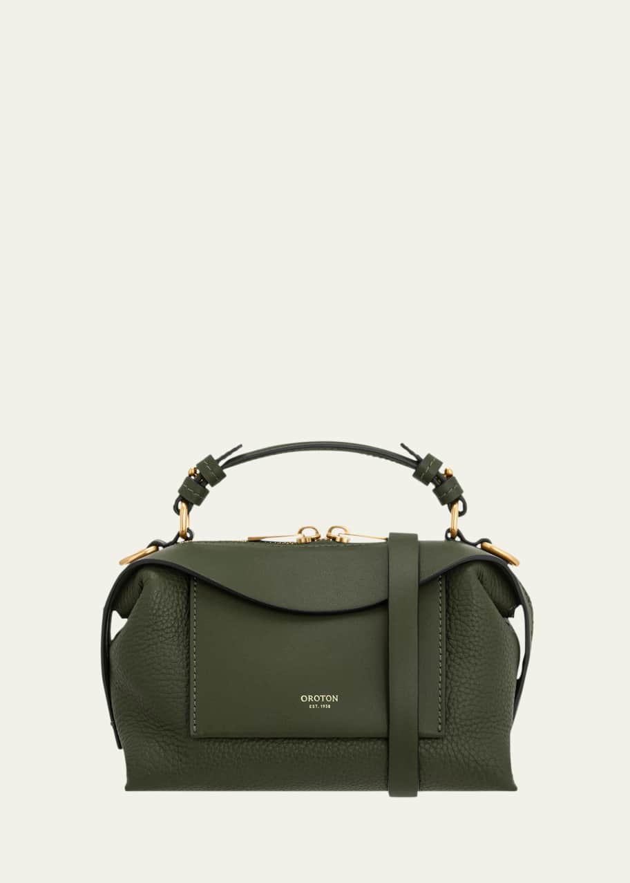 Image 1 of 1: Mica Mini Bowler Leather Crossbody Bag