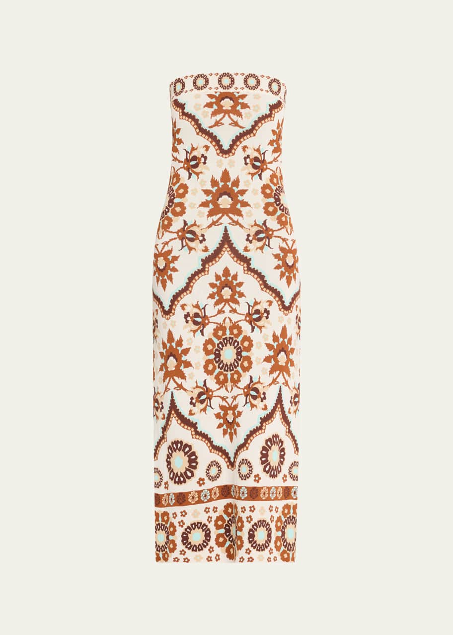 Cara Cara Rome Strapless Knit Midi Dress - Bergdorf Goodman