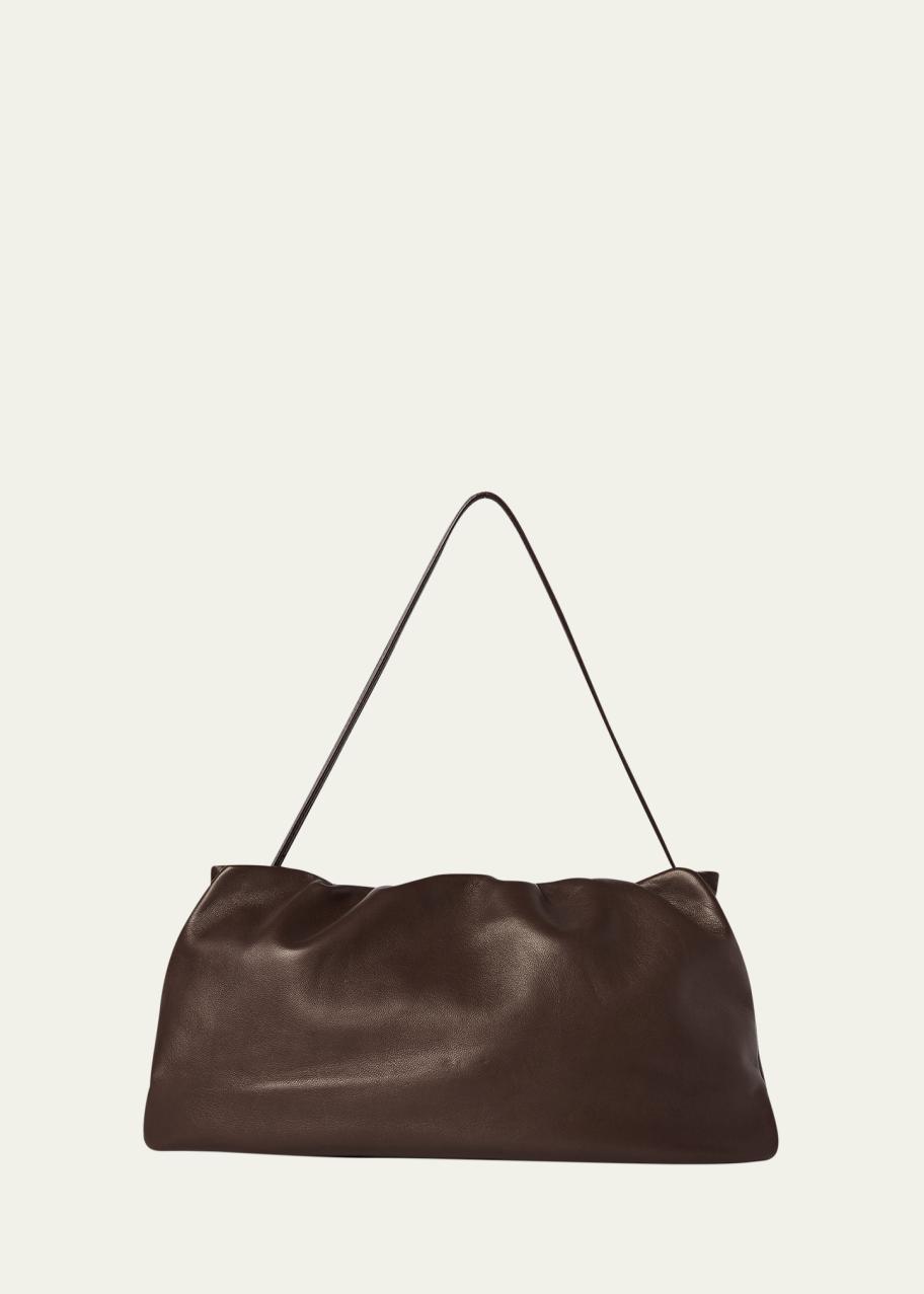 The Row XL Bourse Shoulder Bag in Silk Leather - Bergdorf Goodman