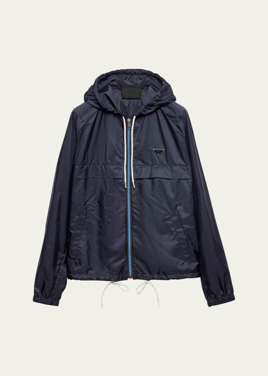 Prada Men's Re-Nylon Hooded Jacket - Bergdorf Goodman