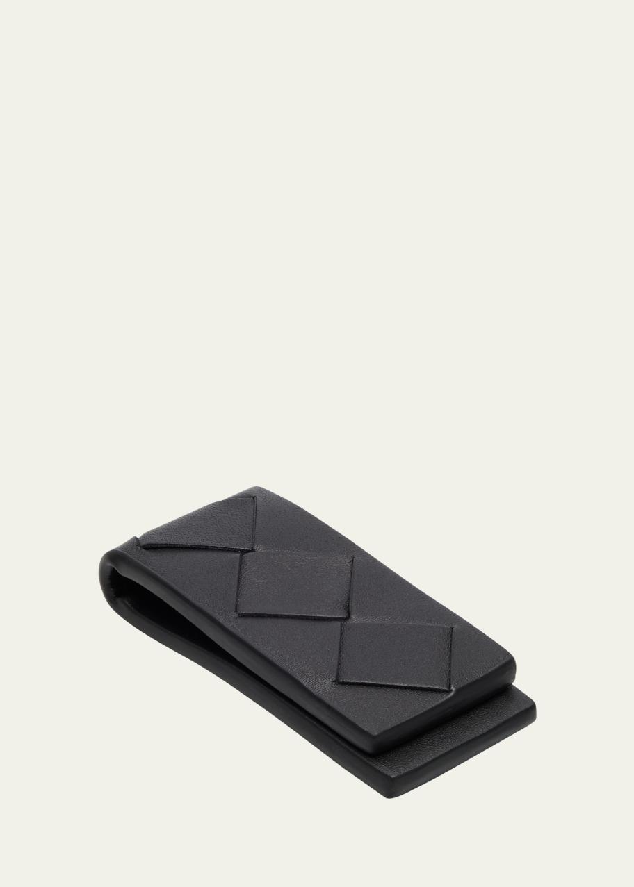 Bottega Veneta Men's Intrecciato Leather Money Clip - Bergdorf Goodman