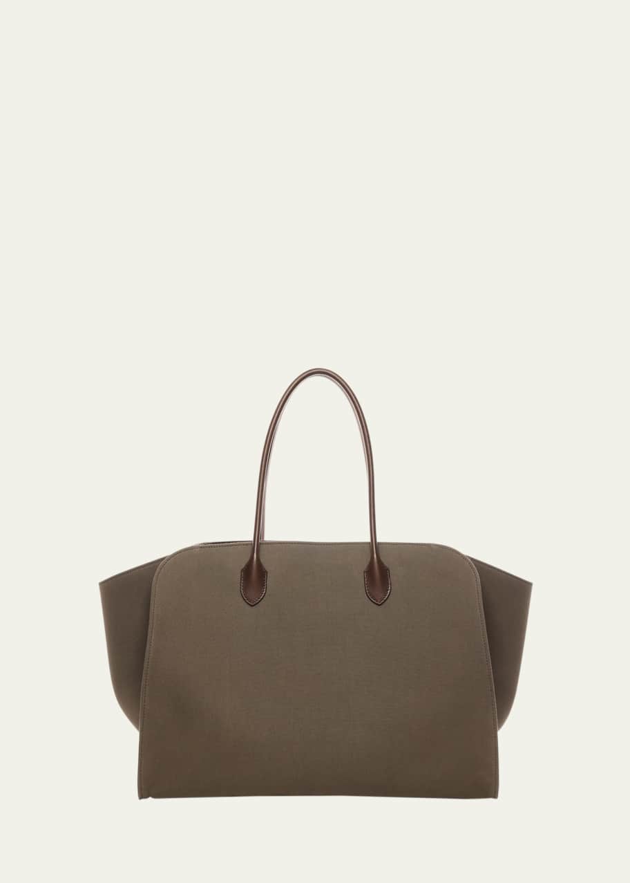 THE ROW Men's Marlo 17 Canvas and Leather Tote Bag - Bergdorf Goodman