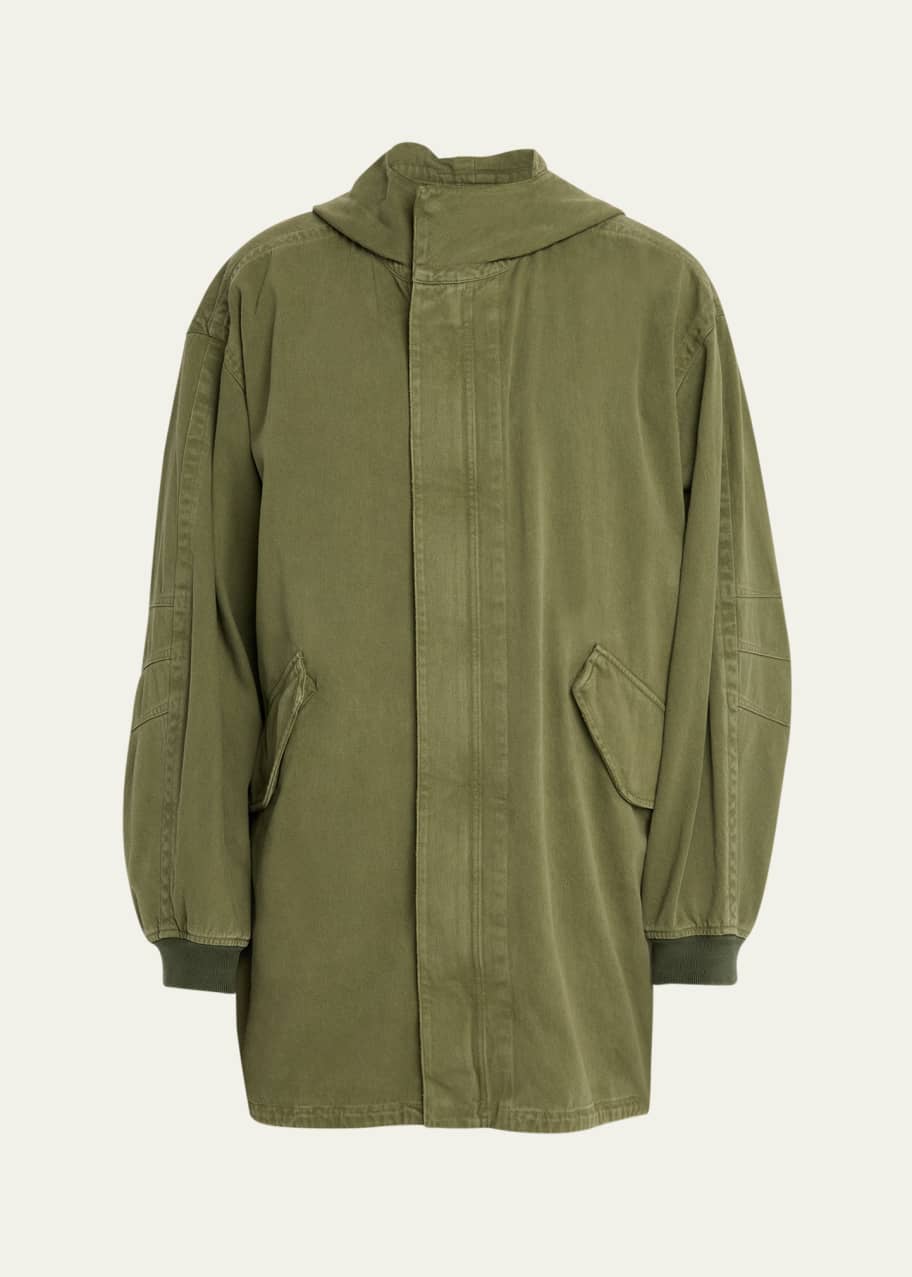 THE ROW Kemet ジャケット 新品未使用 25FW THE ROW Kemet Oversized Cotton-Canvas Hooded Jacket for Men | MR