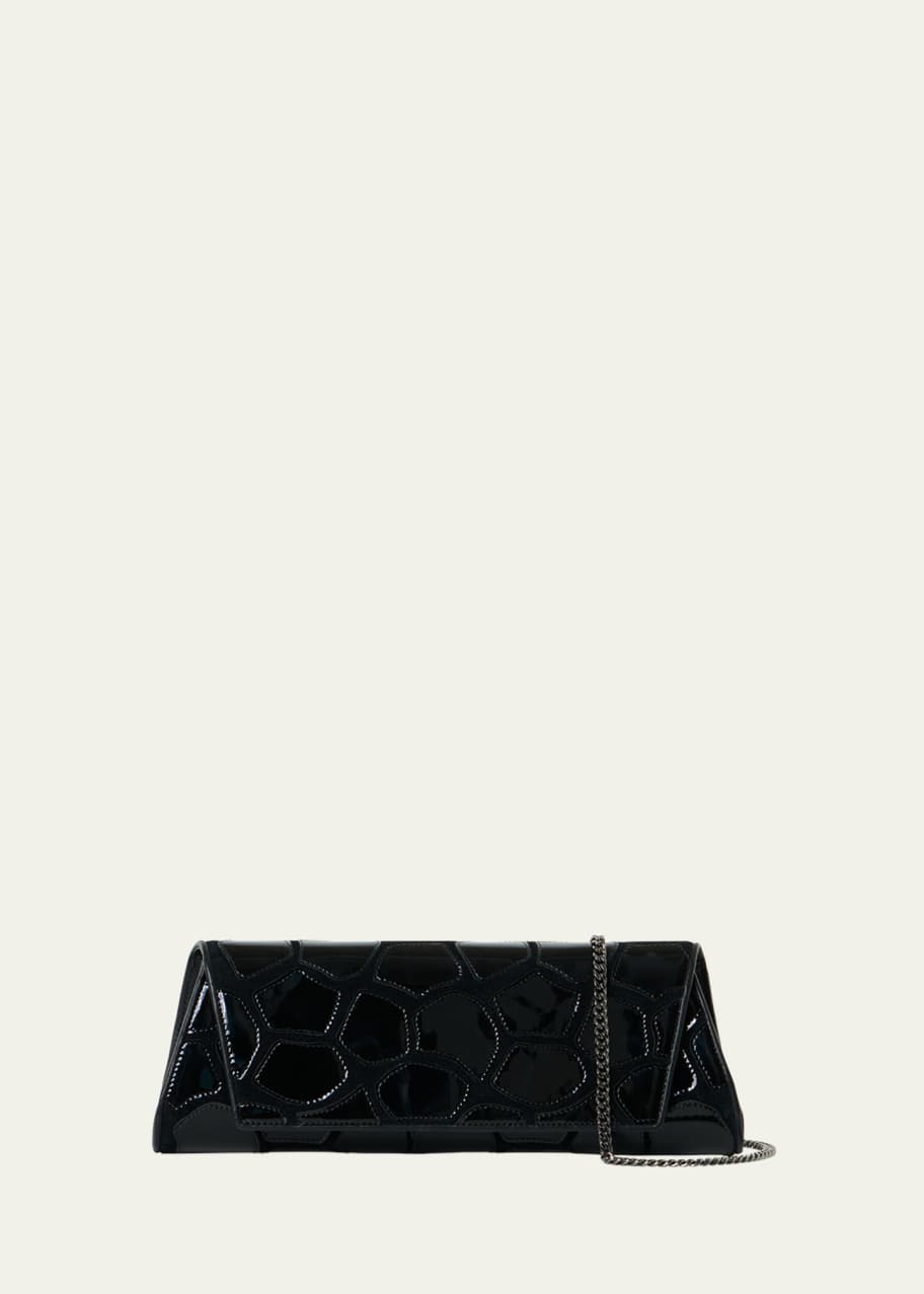 Image 1 of 1: Anouk Patchwork Small Trapezoid Clutch Bag