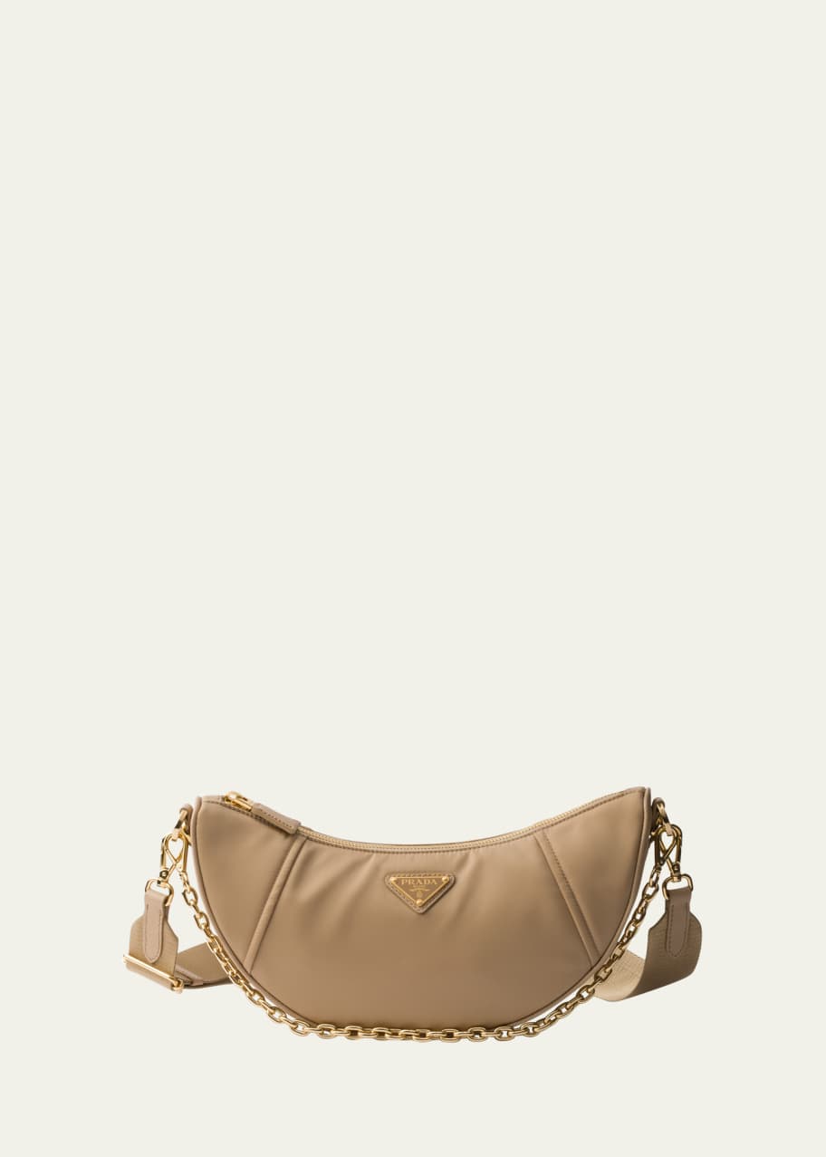 Image 1 of 1: Demi-Lune Re-Nylon Shoulder Bag