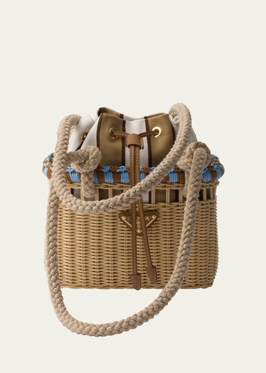 Image 1 of 1: Basket Drawstring Shoulder Bag