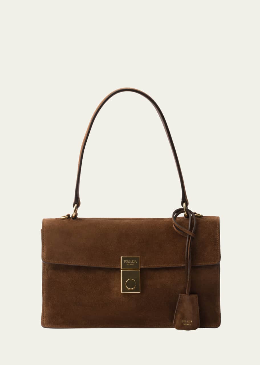 Image 1 of 1: Soft Sound Suede Shoulder Bag