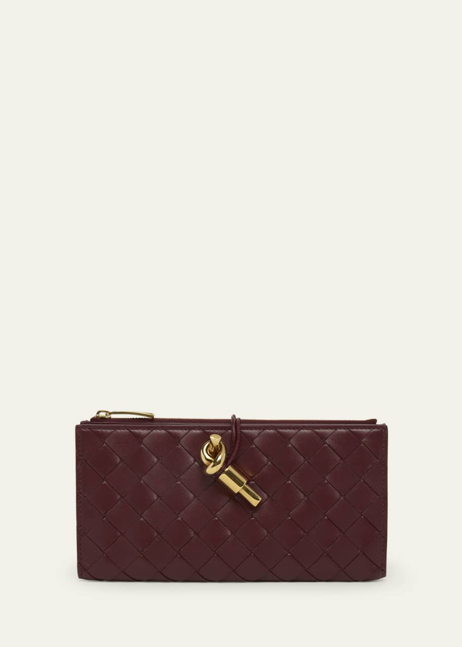 Bottega Veneta Andiamo Leather Long Wallet - Bergdorf Goodman