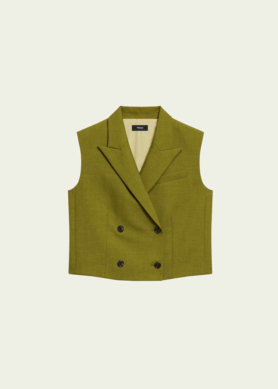 Theory LOFTY WOOL BOXY FIT VEST ロングジレ L Theory LOFTY WOOL