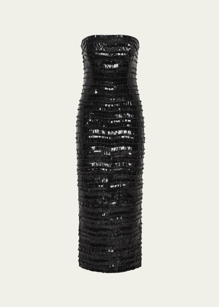 rachel gilbert black sequin dress Rachel Gilbert - Rachel gilbert Kara midi dress