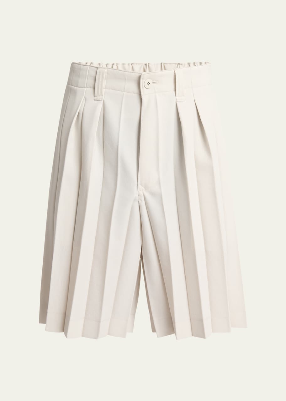 Homme Plisse Issey Miyake Men's Edge Ensemble Pleated Shorts