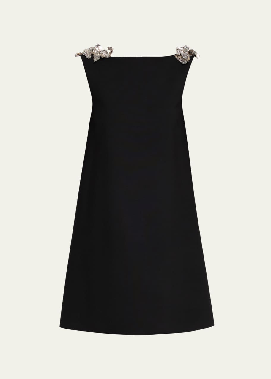 Oscar de la Renta Sleeveless Low-Back Mini Cocktail Dress - Bergdorf Goodman