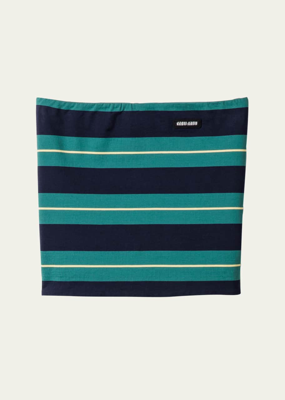Miu Miu Striped Jersey Tube Top - Bergdorf Goodman