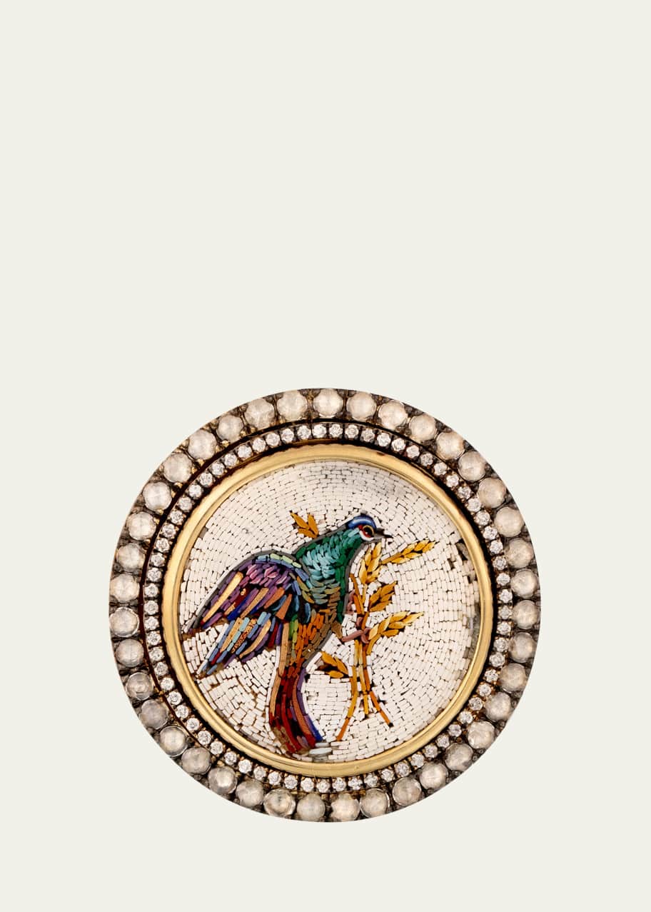 silvia-furmanovich-18k-yellow-gold-round-micro-mosaic-ring-with-bird