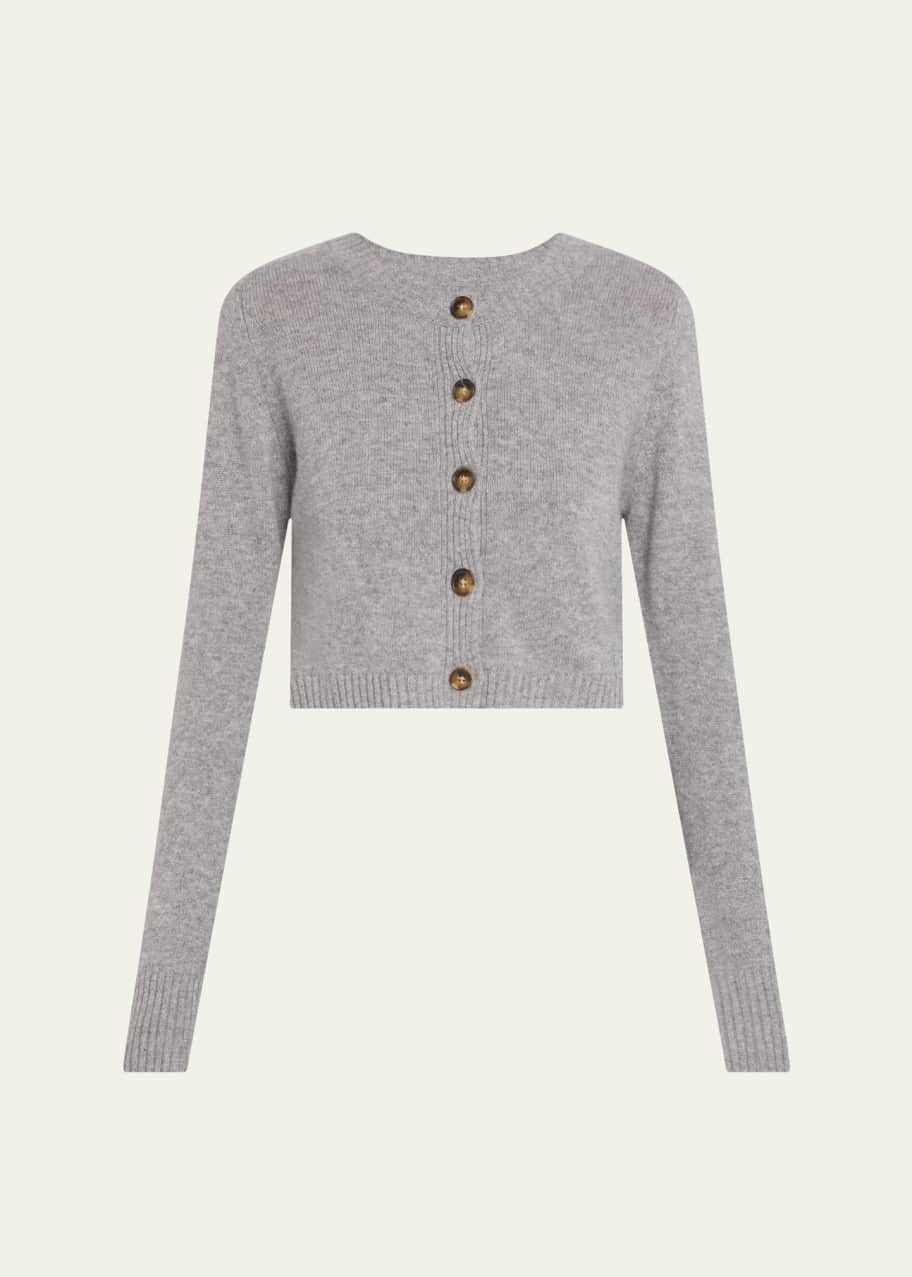 Image 1 of 1: Zephir Cashmere Crop Cardigan
